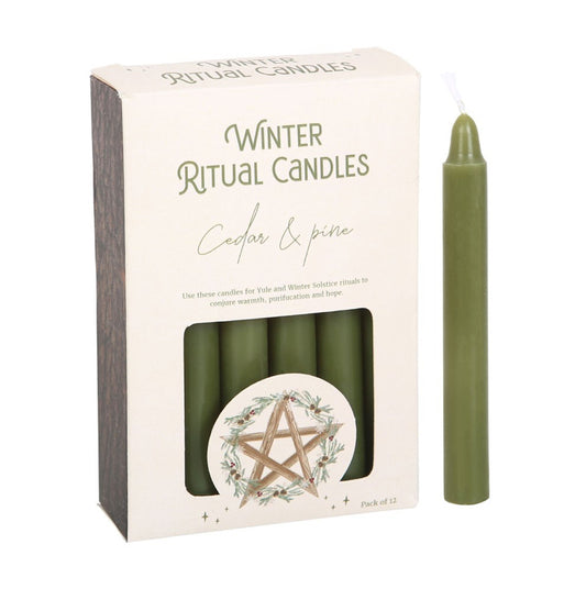 Winter ritual candles