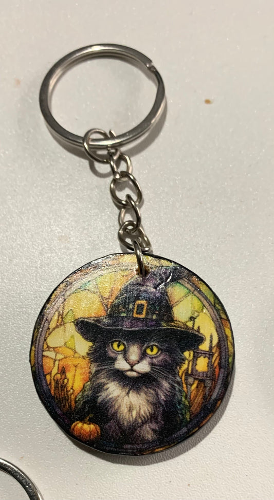 Halloween keyrings, spooky keyrings, gothic