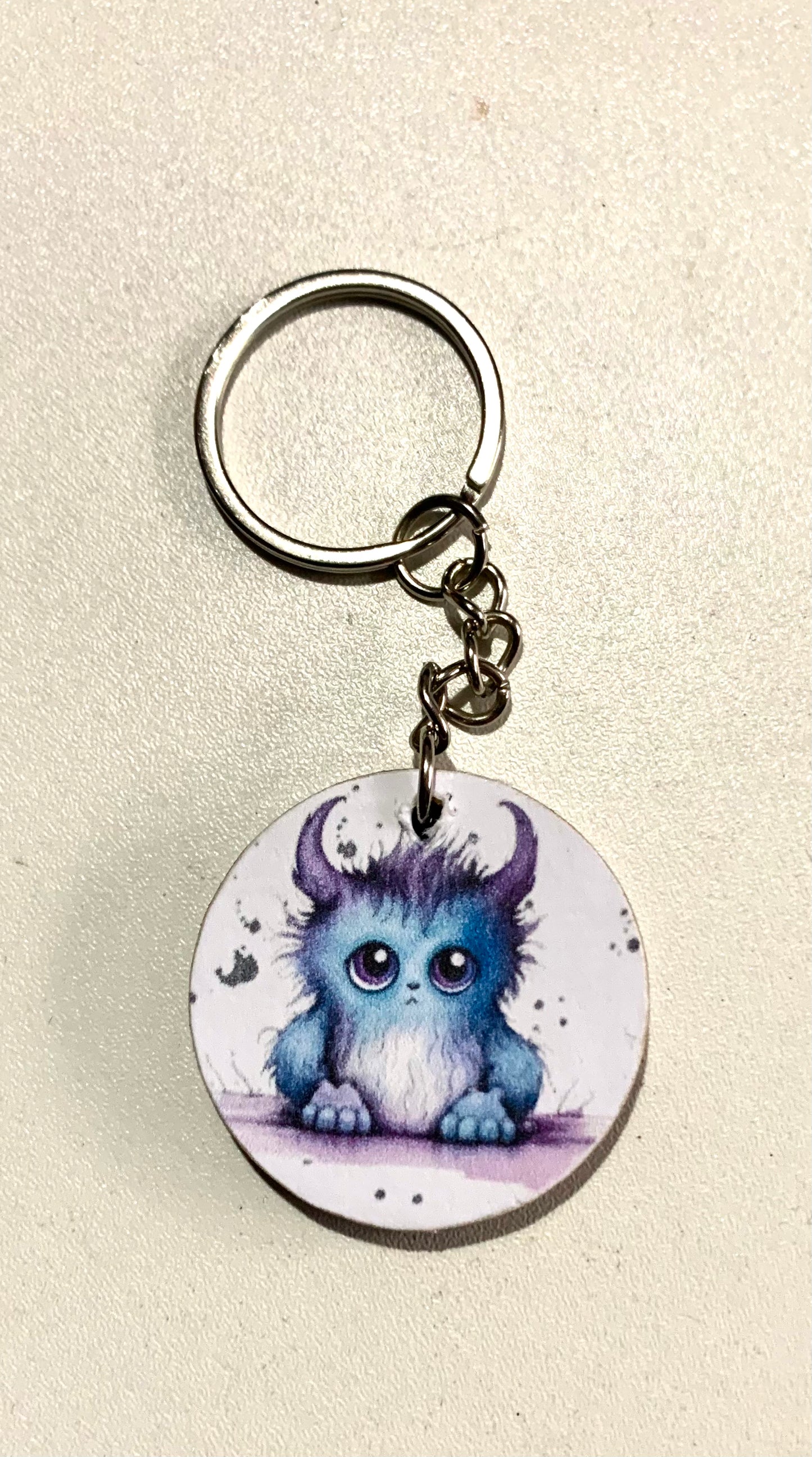 Cute monster keyrings